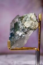 Chlorite in Quartz Cluster | 6 cm | Pakistan Quartz Tali & Loz Crystals