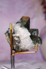 Chlorite in Quartz Phantom Cluster | 6.7 cm | Pakistan Quartz Tali & Loz Crystals