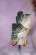 Chlorite in Quartz Phantom Cluster | 6.7 cm | Pakistan Quartz Tali & Loz Crystals