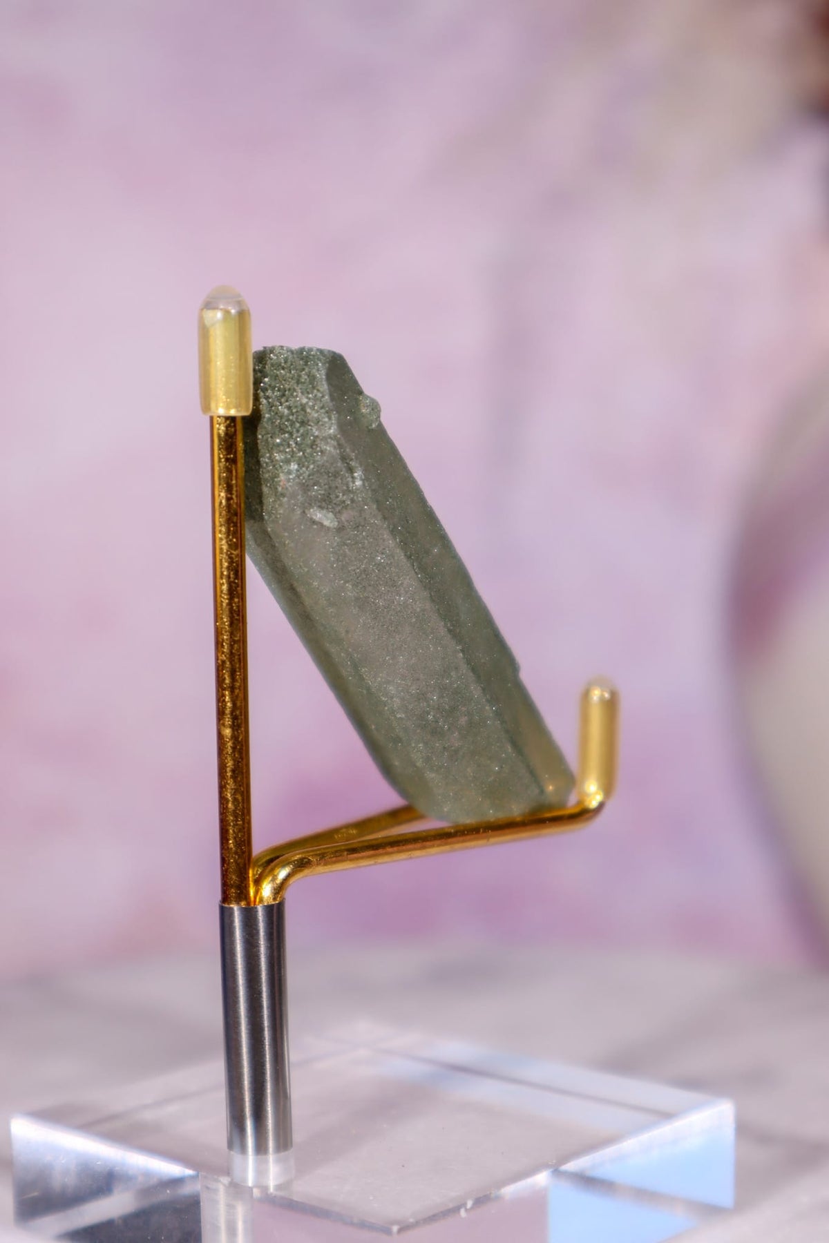 Chlorite in Quartz Point | 6.3 cm | Pakistan Quartz Tali & Loz Crystals