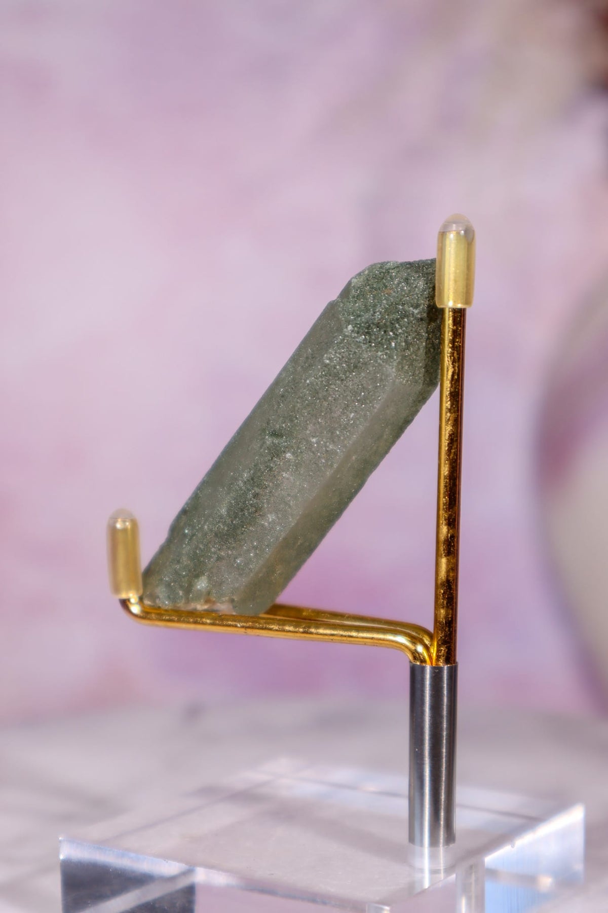 Chlorite in Quartz Point | 6.3 cm | Pakistan Quartz Tali & Loz Crystals