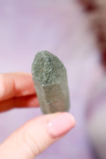 Chlorite in Quartz Point | 6.3 cm | Pakistan Quartz Tali & Loz Crystals