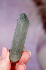 Chlorite in Quartz Point | 6.3 cm | Pakistan Quartz Tali & Loz Crystals