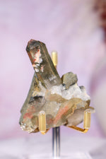 Chlorite in Quartz with Hematite Cluster | 6.5cm | Pakistan Points Tali & Loz Crystals