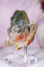 Chlorite in Quartz with Hematite Cluster | 8.4 cm | Pakistan Quartz Tali & Loz Crystals