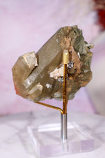 Chlorite in Quartz with Hematite Cluster | 8.4 cm | Pakistan Quartz Tali & Loz Crystals