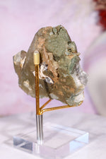 Chlorite in Quartz with Hematite Cluster | 8.4 cm | Pakistan Quartz Tali & Loz Crystals