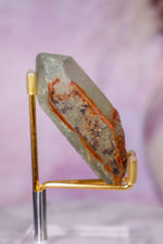Chlorite in Quartz with Hematite Point | 7cm | Pakistan Points Tali & Loz Crystals