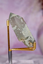 Chlorite in Quartz with Hematite Point | 7cm | Pakistan Points Tali & Loz Crystals
