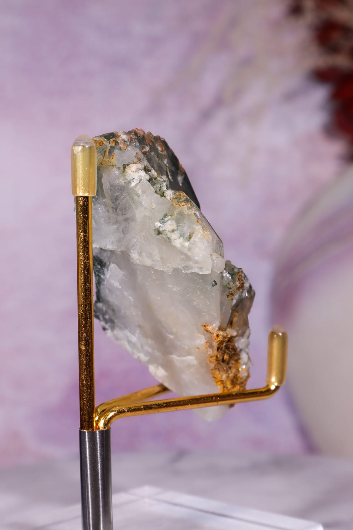 Chlorite Quartz Specimen | Pakistan Minerals Tali & Loz Crystals