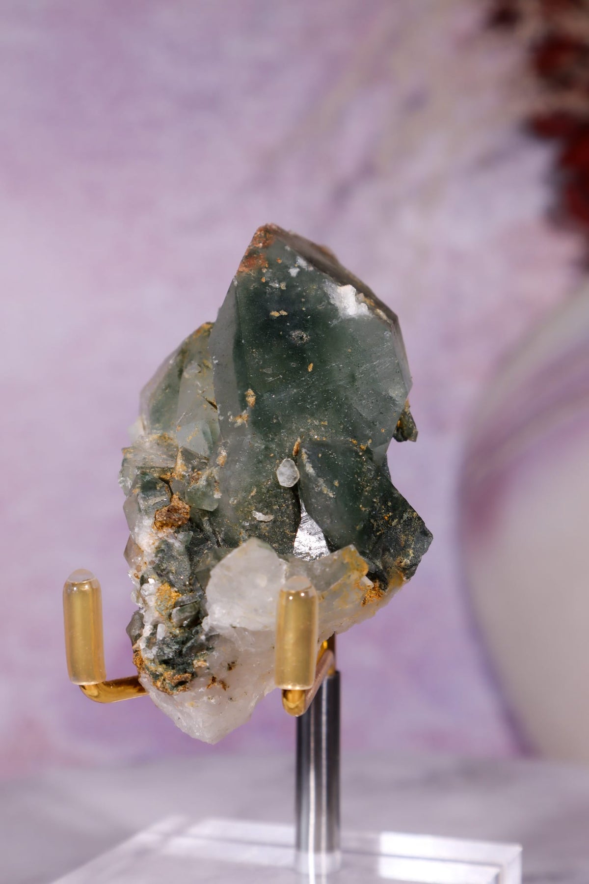 Chlorite Quartz Specimen | Pakistan Minerals Tali & Loz Crystals