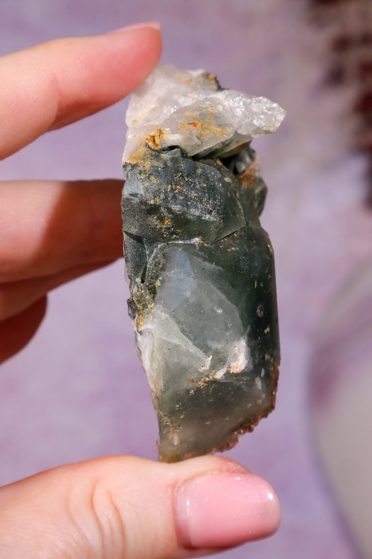 Chlorite Quartz Specimen | Pakistan Minerals Tali & Loz Crystals
