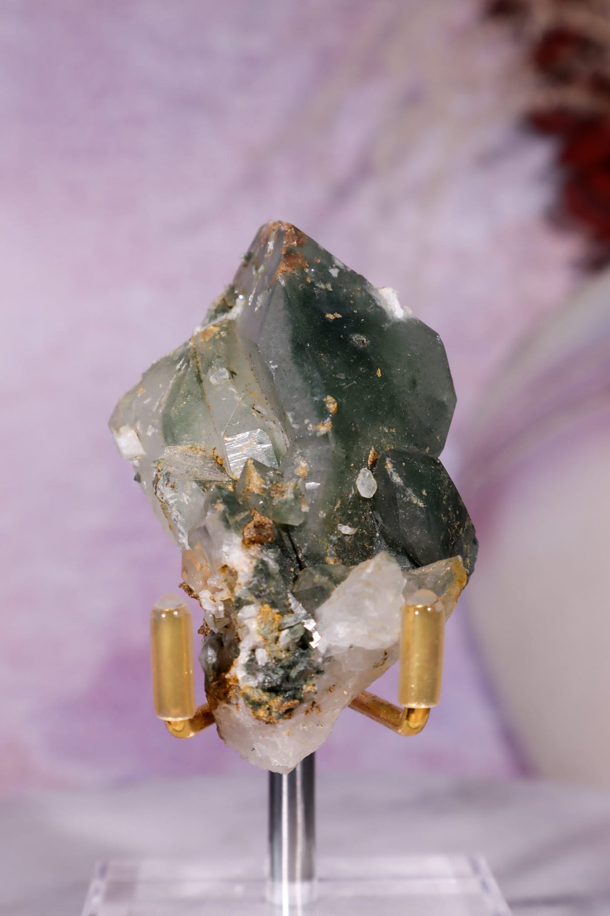 Chlorite Quartz Specimen | Pakistan Minerals Tali & Loz Crystals
