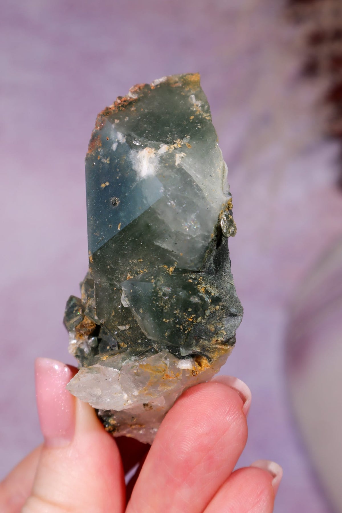 Chlorite Quartz Specimen | Pakistan Minerals Tali & Loz Crystals
