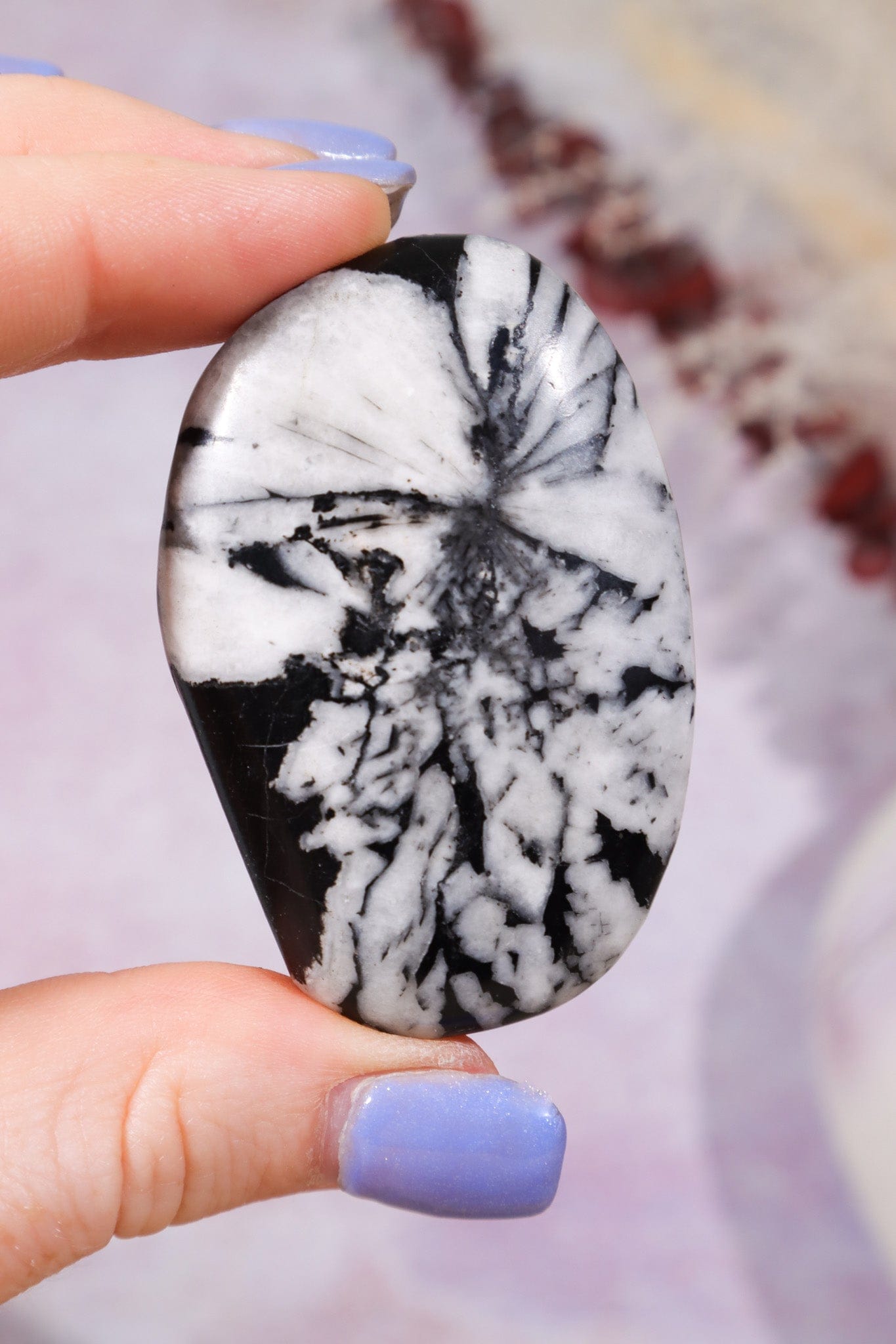 Chrysanthemum Palmstone 5.7cm Palm Stones Tali & Loz Crystals