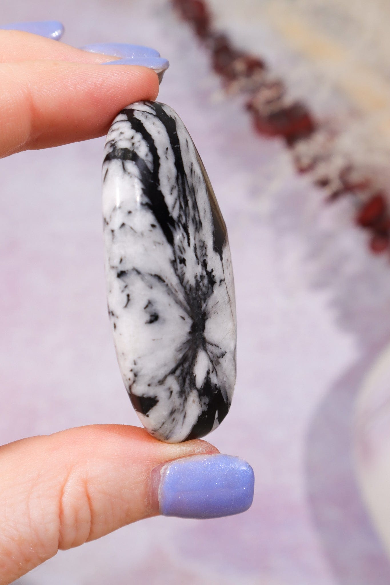 Chrysanthemum Palmstone 5.7cm Palm Stones Tali & Loz Crystals