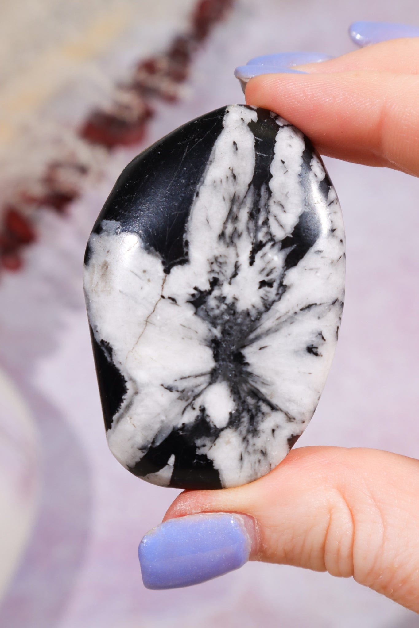 Chrysanthemum Palmstone 5.7cm Palm Stones Tali & Loz Crystals