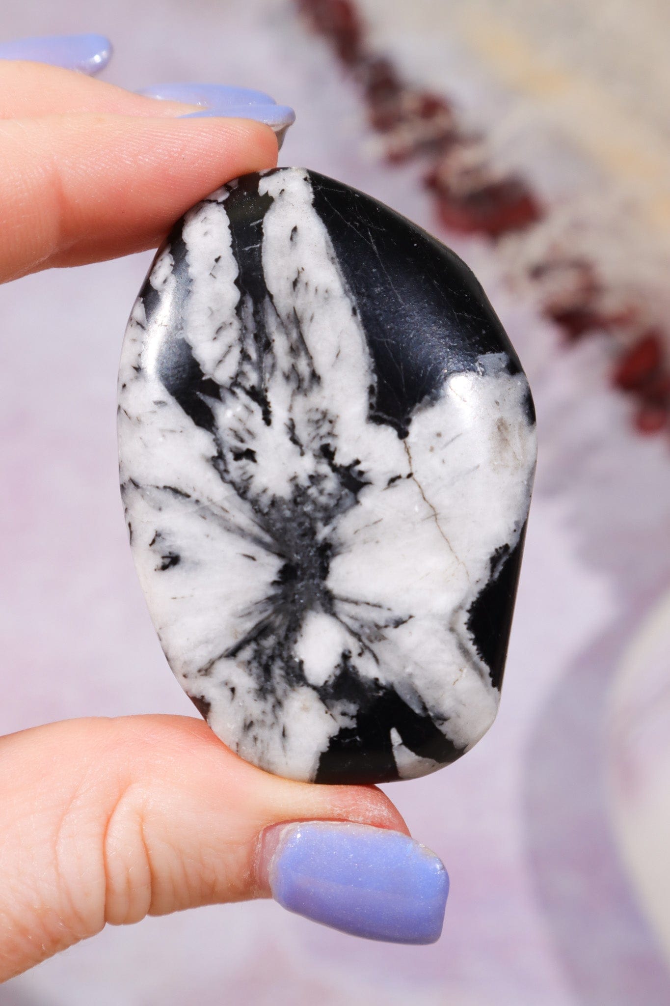 Chrysanthemum Palmstone 5.7cm Palm Stones Tali & Loz Crystals