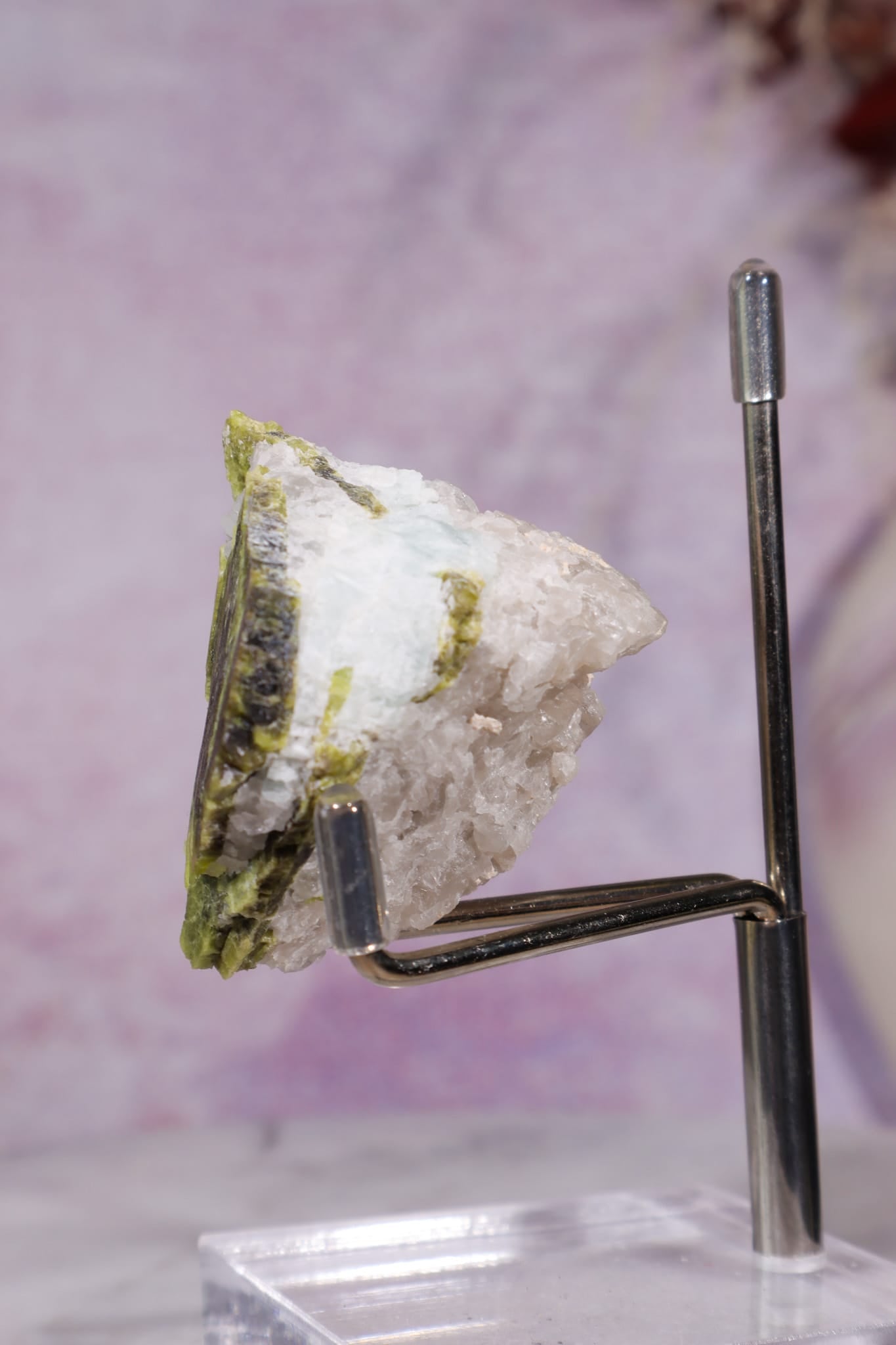Chrysoberyl with Aquamarine & Quartz | 47.17g | Mozambique Minerals Tali & Loz Crystals