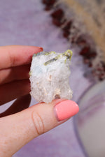 Chrysoberyl with Aquamarine & Quartz | 47.17g | Mozambique Minerals Tali & Loz Crystals