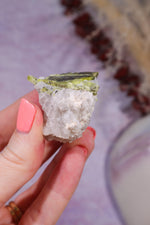 Chrysoberyl with Aquamarine & Quartz | 47.17g | Mozambique Minerals Tali & Loz Crystals