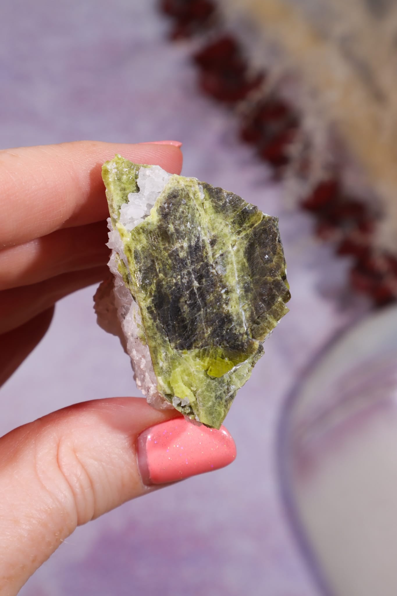 Chrysoberyl with Aquamarine & Quartz | 47.17g | Mozambique Minerals Tali & Loz Crystals