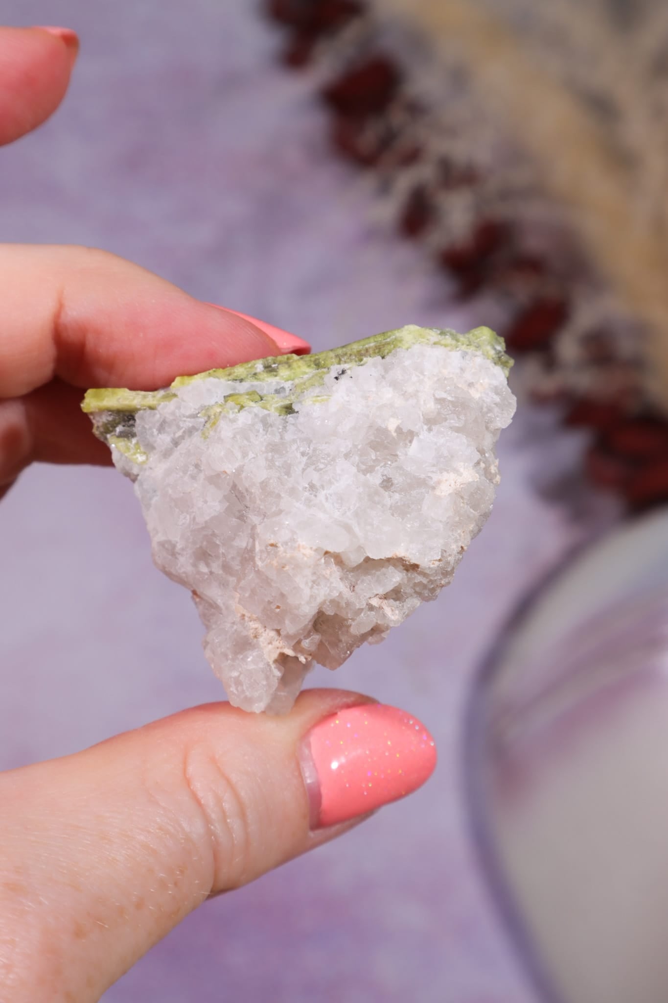 Chrysoberyl with Aquamarine & Quartz | 47.17g | Mozambique Minerals Tali & Loz Crystals