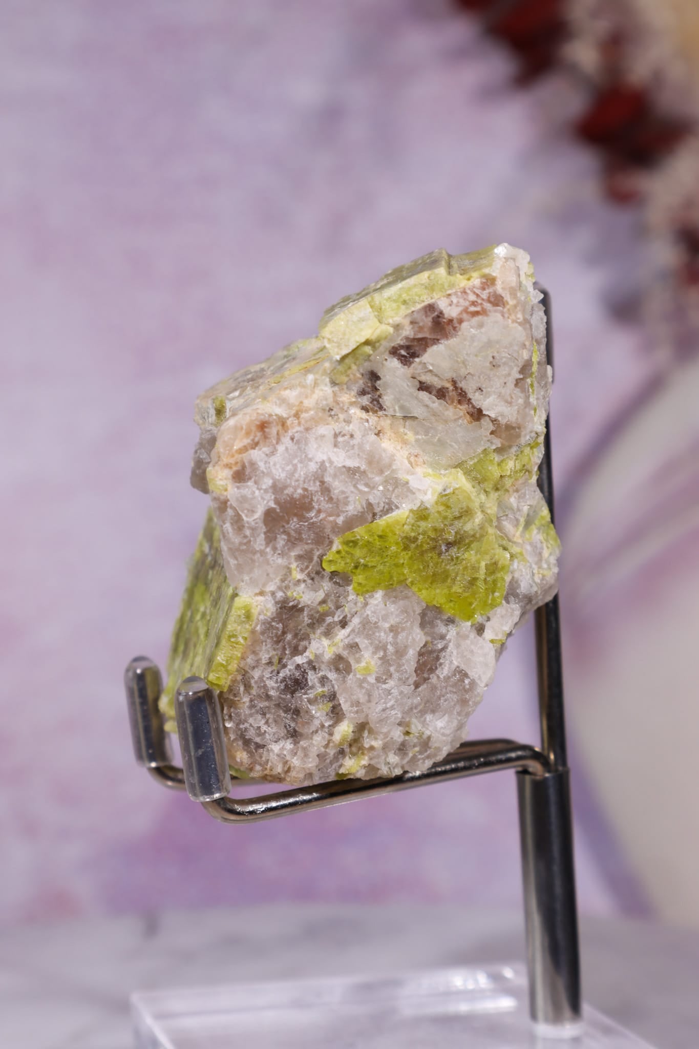Chrysoberyl with Mica & Quartz | 113.9g | Mozambique Minerals Tali & Loz Crystals