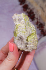 Chrysoberyl with Mica & Quartz | 113.9g | Mozambique Minerals Tali & Loz Crystals