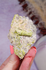 Chrysoberyl with Mica & Quartz | 113.9g | Mozambique Minerals Tali & Loz Crystals