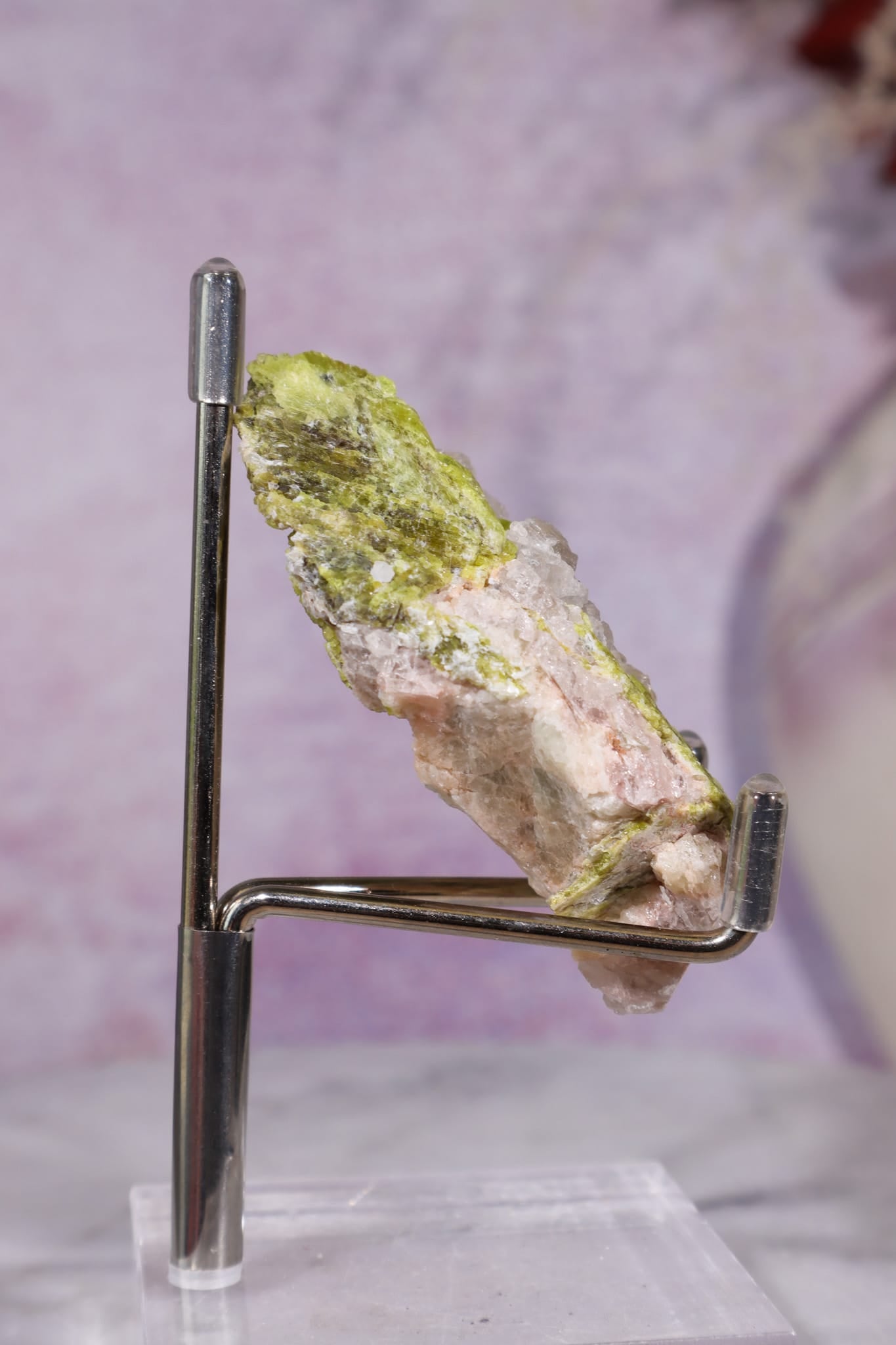 Chrysoberyl with Quartz & Mica | 46.46g | Mozambique Minerals Tali & Loz Crystals