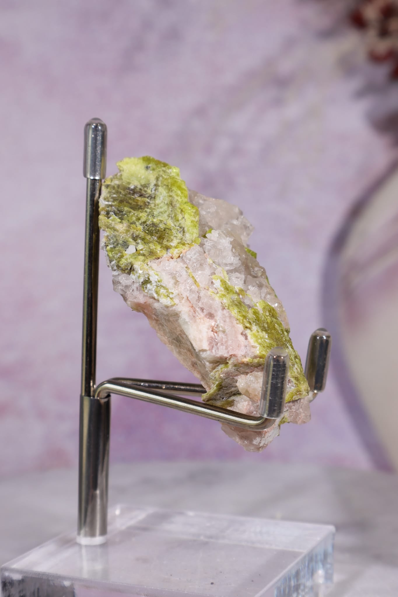 Chrysoberyl with Quartz & Mica | 46.46g | Mozambique Minerals Tali & Loz Crystals