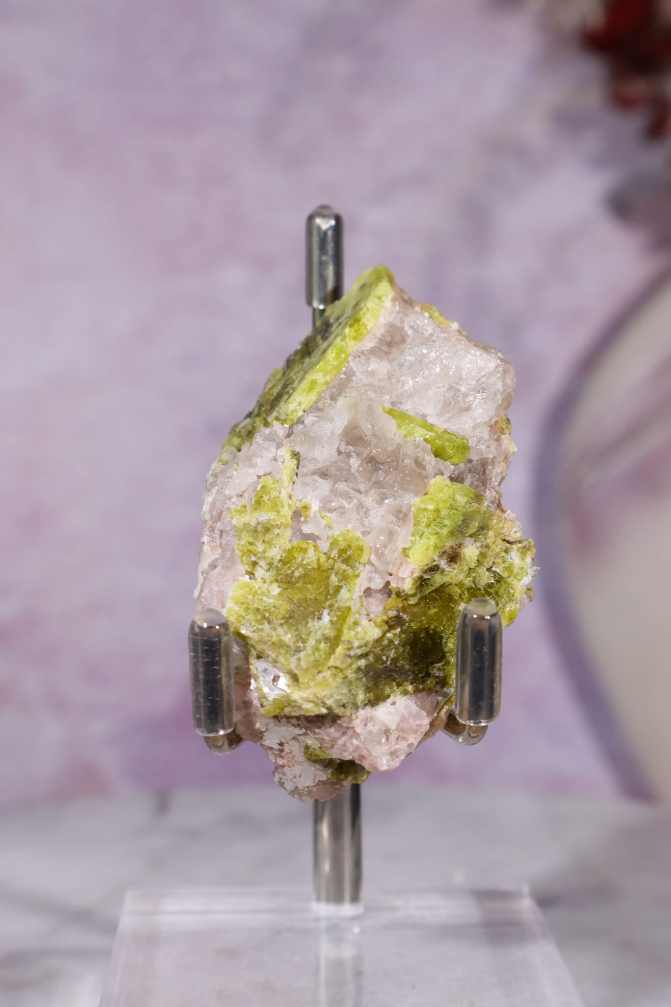 Chrysoberyl with Quartz & Mica | 46.46g | Mozambique Minerals Tali & Loz Crystals