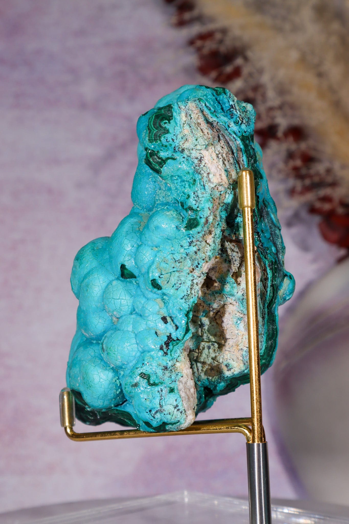 Chrysocolla Botryoidal Specimen 452gr, Zaire Specimen Tali & Loz Crystals
