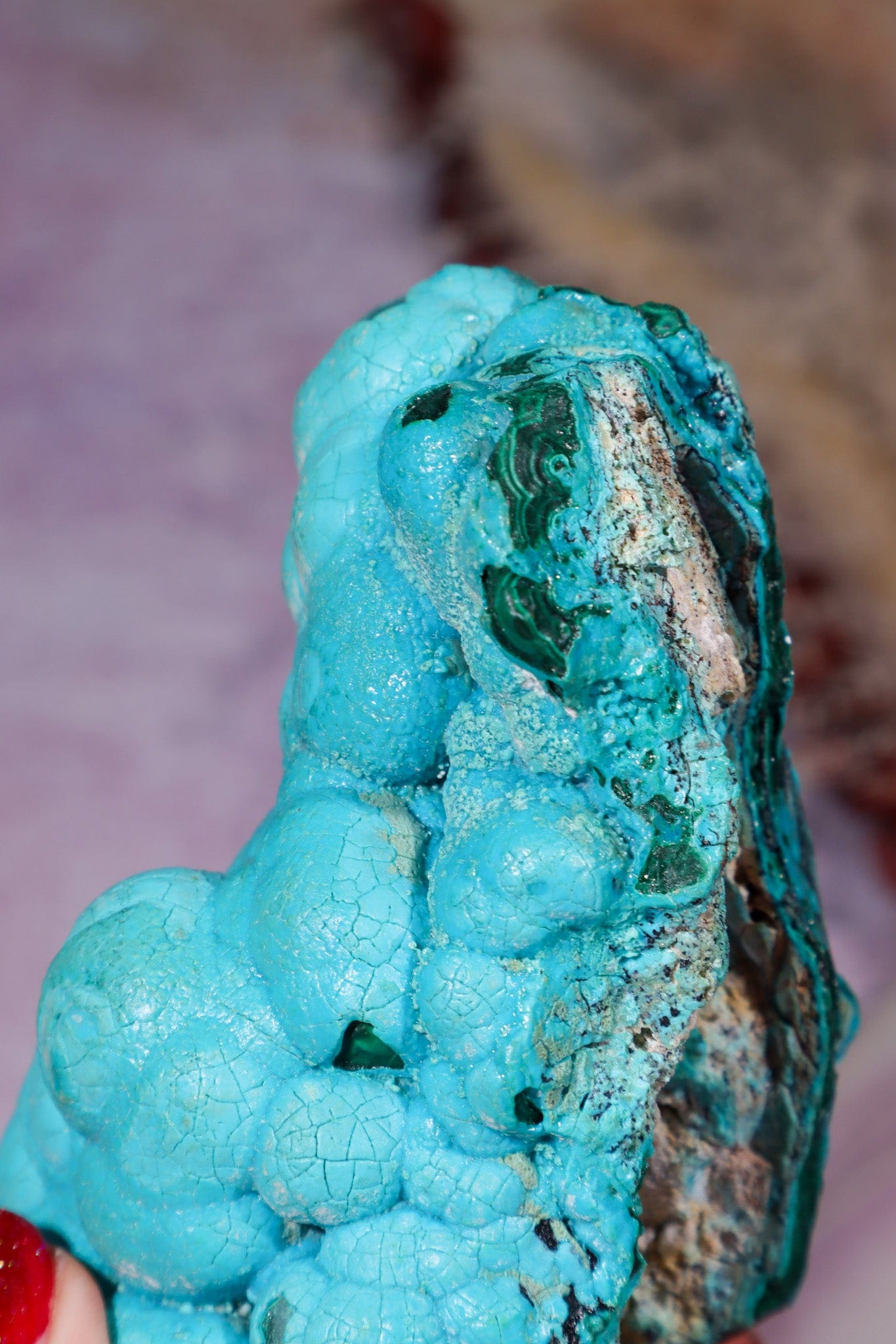 Chrysocolla Botryoidal Specimen 452gr, Zaire Specimen Tali & Loz Crystals