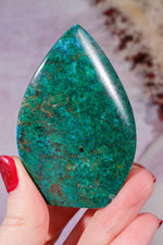 Chrysocolla Flame 6.9cm, Peru Flames Tali & Loz Crystals