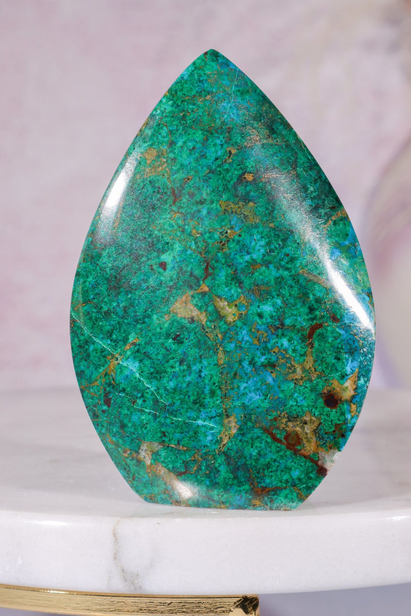 Chrysocolla Flame 6.9cm, Peru Flames Tali & Loz Crystals