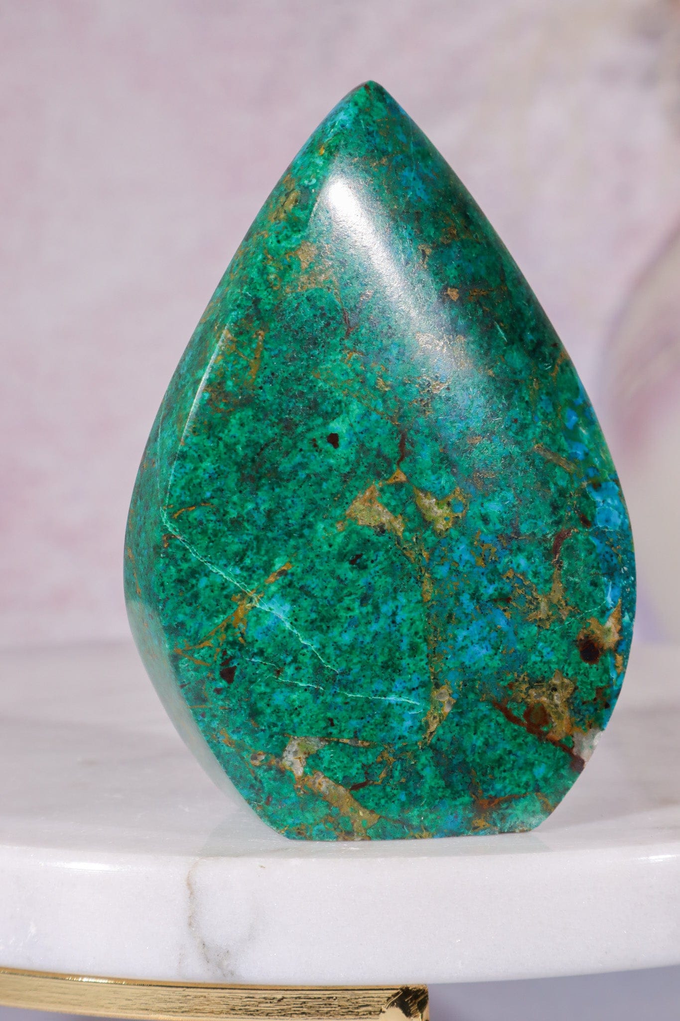 Chrysocolla Flame 6.9cm, Peru Flames Tali & Loz Crystals