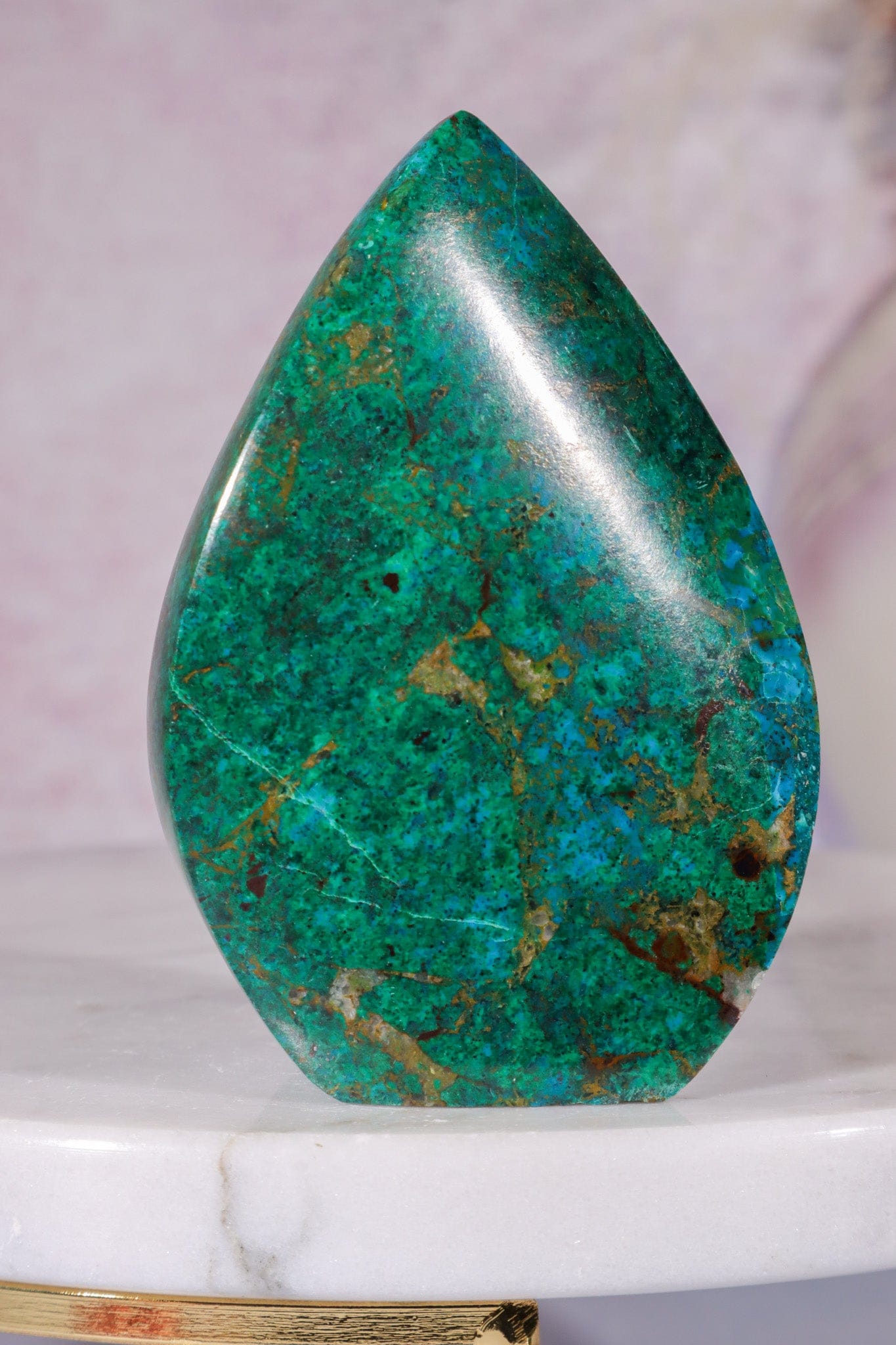 Chrysocolla Flame 6.9cm, Peru Flames Tali & Loz Crystals