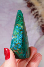 Chrysocolla Flame 6.9cm, Peru Flames Tali & Loz Crystals