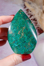 Chrysocolla Flame 7.2cm, Peru Flames Tali & Loz Crystals