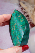 Chrysocolla Flame 7.2cm, Peru Flames Tali & Loz Crystals
