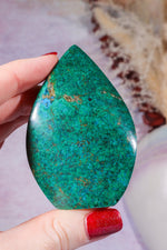 Chrysocolla Flame 7.2cm, Peru Flames Tali & Loz Crystals