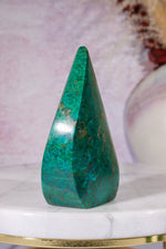 Chrysocolla Flame 7.2cm, Peru Flames Tali & Loz Crystals