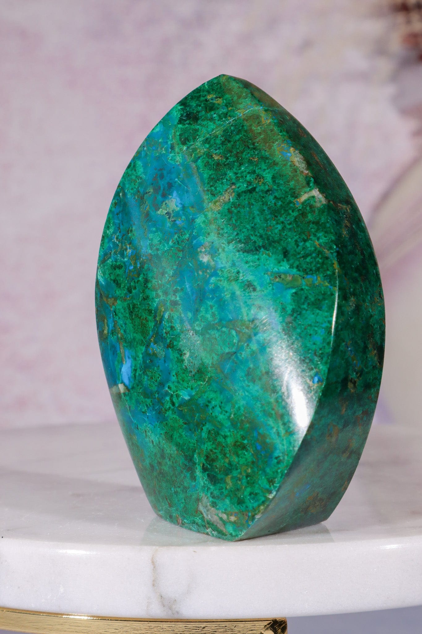 Chrysocolla Flame 7.5cm, Peru Flames Tali & Loz Crystals