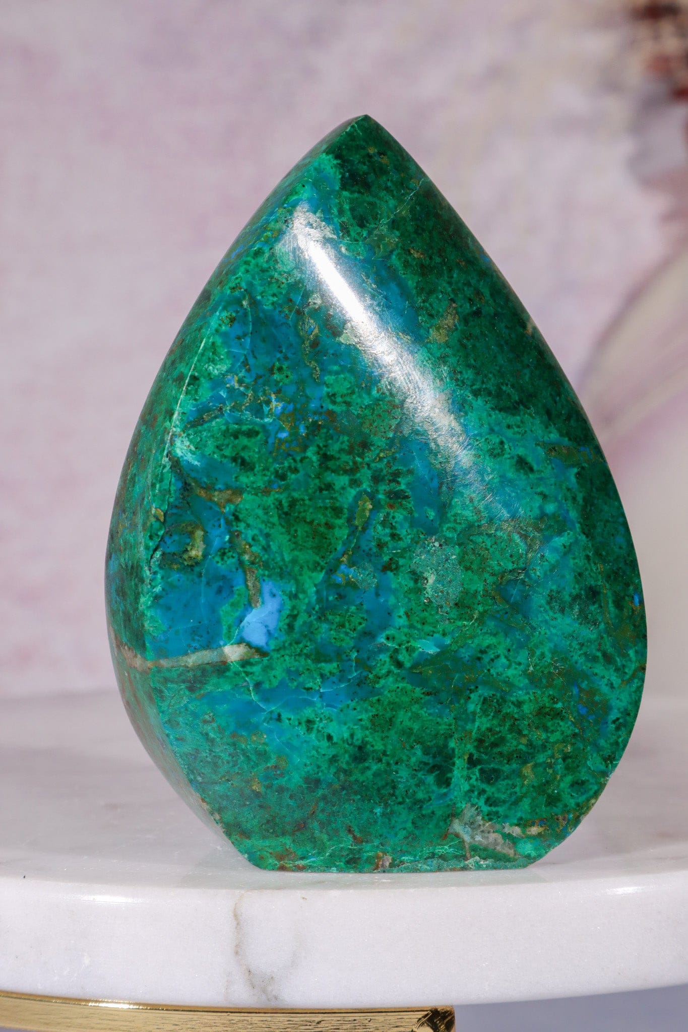 Chrysocolla Flame 7.5cm, Peru Flames Tali & Loz Crystals