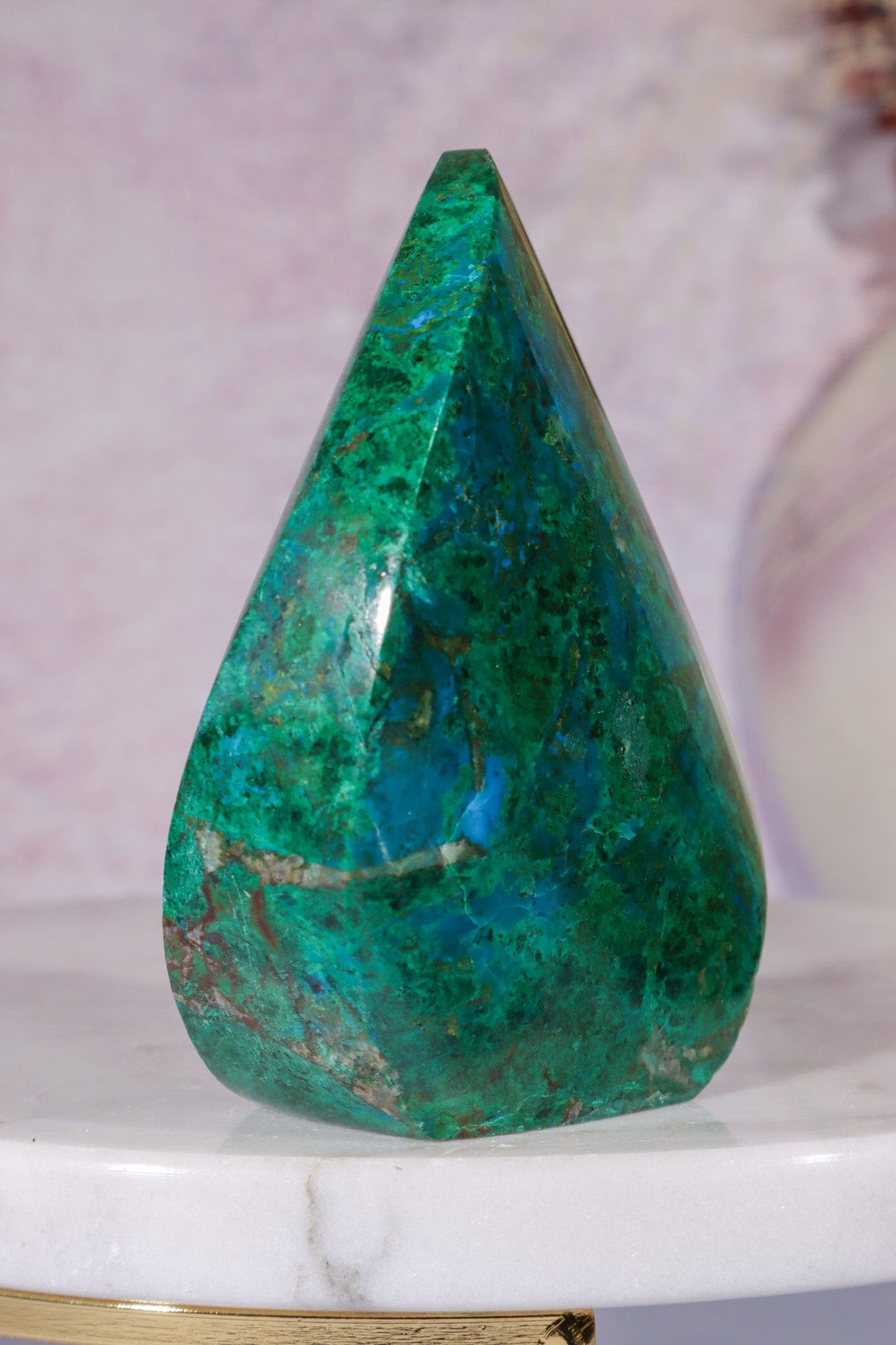 Chrysocolla Flame 7.5cm, Peru Flames Tali & Loz Crystals