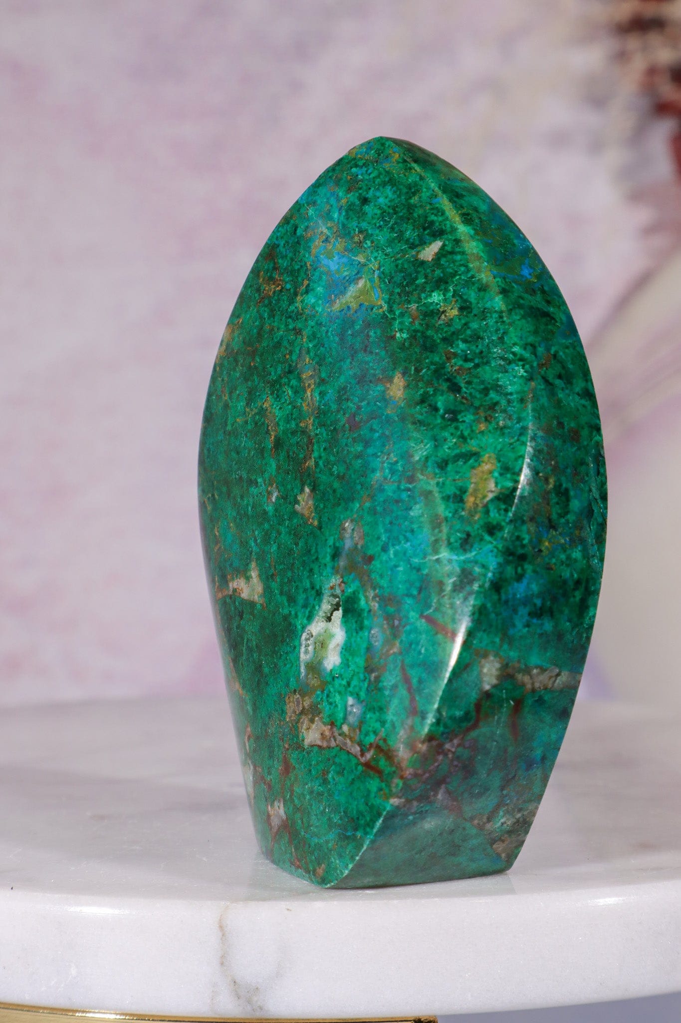Chrysocolla Flame 7.5cm, Peru Flames Tali & Loz Crystals