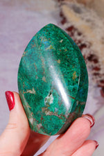 Chrysocolla Flame 7.5cm, Peru Flames Tali & Loz Crystals