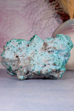 Chrysocolla on top of Malachite Specimen 1.1KG, Zaire Specimen Tali & Loz Crystals